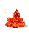 Orange Hanuman with Ram Lalla, Poly Resin, 3.5x2 Inches, 3-Year Warranty