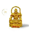 Golden Mahabali Meditating Hanuman, Polyresin, 3-Year Warranty